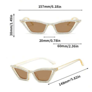 Stylish Summer Sunglasses: Women’s Rhinestone Cat Eye Shades