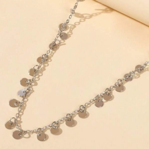 Shimmering Rhinestone Necklace with Delicate Charm