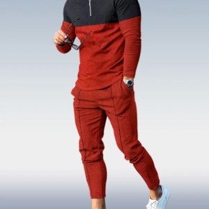 Casual Men’s Polo Suit with a Stylish Personality