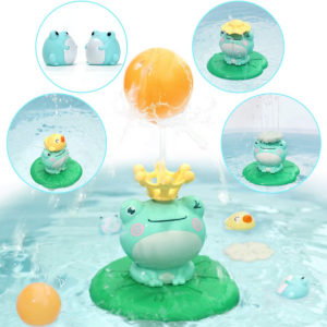4 In 1 Baby Frogs Sprinkle Bath Toy