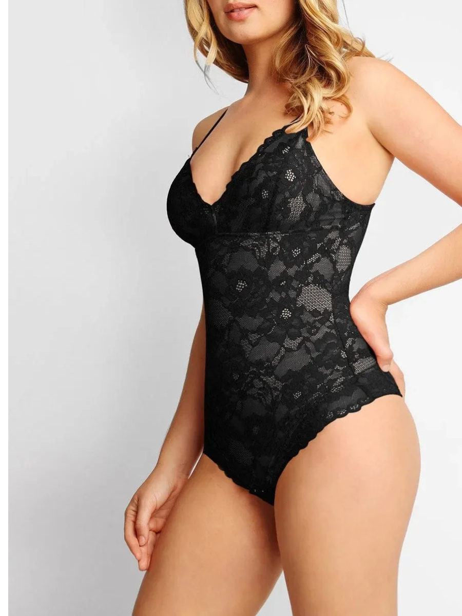 Deep-V Neck Lace Bodysuits - Buy 2, Get Free Shipping