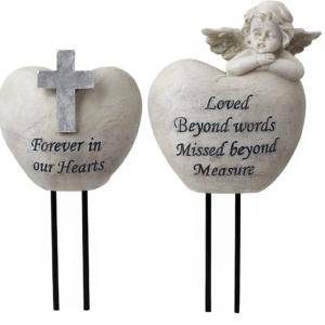 Grave Decorations: Angel and Cross Vases for Cemetery Remembrance