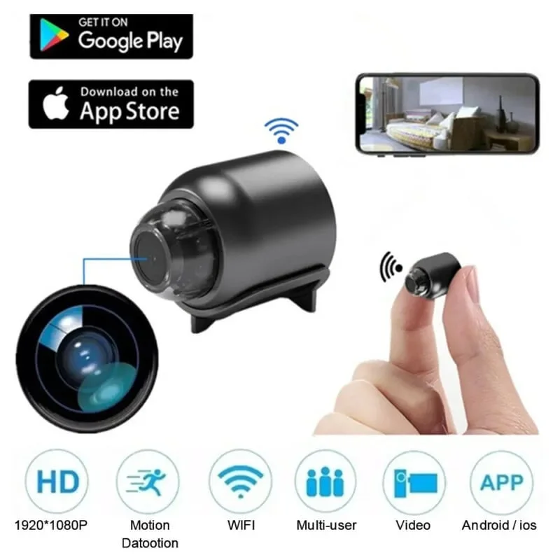Compact 1080P HD WIFI Camera with Night Vision