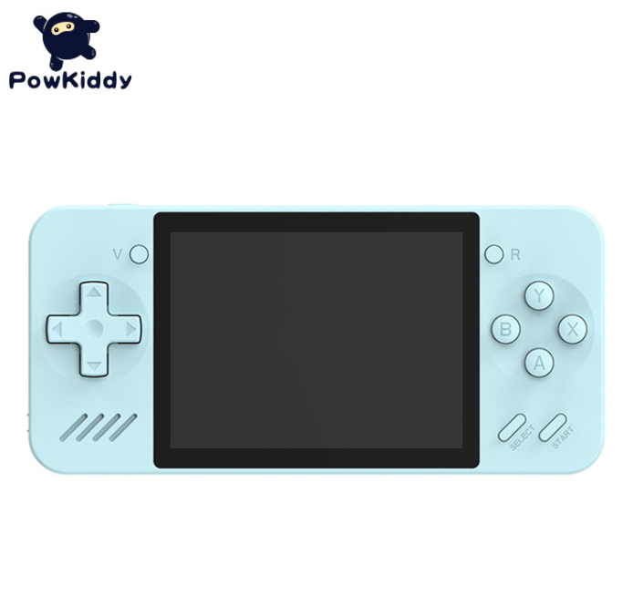 10-in-1 Portable Game Console: Powkiddy Bubble Machine and More!