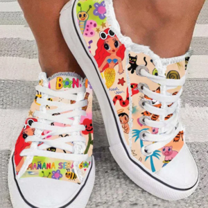 PRINT CANVAS SHOES