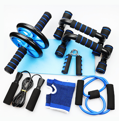 Resistance Bands Push Up Stand Bar Abdominal Wheel AB Ro ller