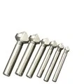 6PCS 3 Flute 90 Degree Countersink Drill Bit Round Handle HSS Wood Steel Chamfer Cutter 6.3-20.5mm for Carbon Steel/ PVC