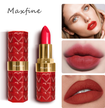 MAXFINE 18 colors lipstick matte lipstick no transfer no color long lasting