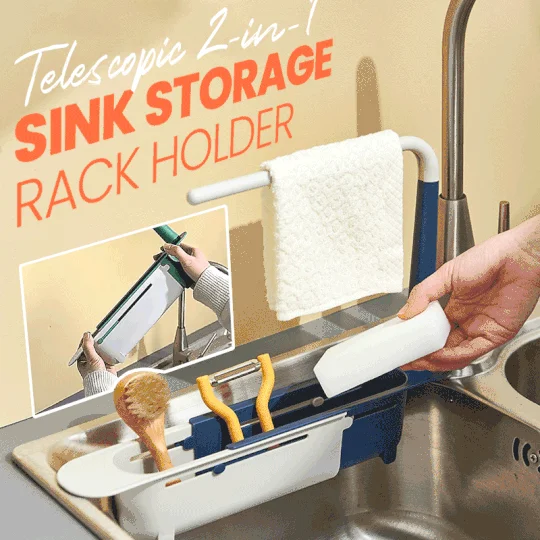 Summer Hot Sale-30% OFF-Updated Telescopic Sink Storage Rack