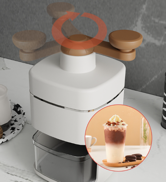 The new ice crusher high-power ice crusher ice breaker smoothie machine snowflake home manual ice shaving machine