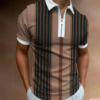 Men’s Printed Casual Short-Sleeved POLO Shirt