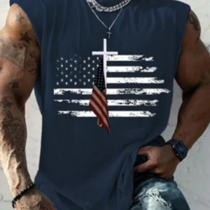 Men’s Casual Printed Tank Top