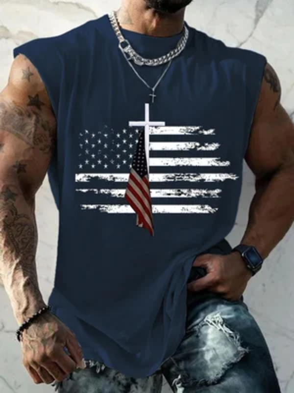 Men's Casual Printed Tank Top