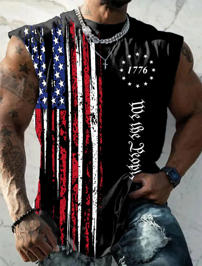 Men's Fourth of July Casual Tank Top
