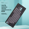 Bakeey YK75 84 Keys Low Profile Switch Mechanical Keyboard Tri-Mode BT5.0/2.4Ghz/USB OUTEMU Switch White Lighting Gaming Keyboard For Window Mac Syste
