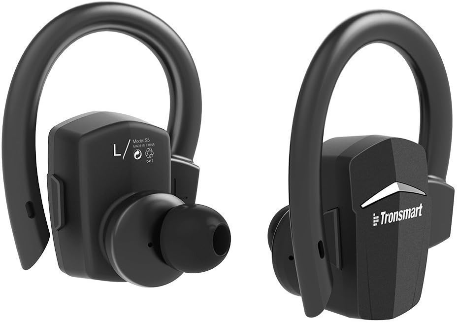 Tronsmart Bluetooth Headphones, S5 True Wireless Earbuds Wireless Headphones In Ear Headset for iPhone, Android, Gym, Running etc - Black