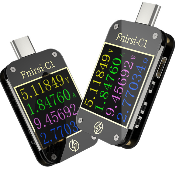 FNIRSI-C1 USB tester voltage ammeter fast charging charging power detection pd decoy km001C