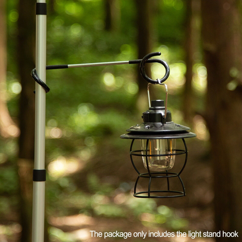 Outdoor multifunctional tent light hook thick camping light rack two-way pig tail S-type double-headed hanging clothes hanging portable