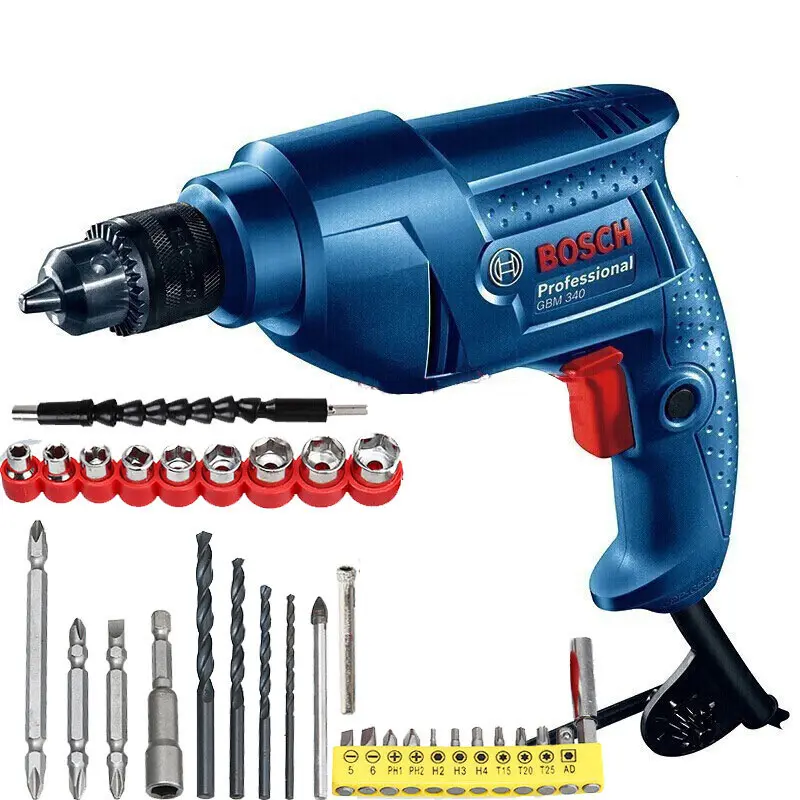 Bosch hand drill GBM400 electric screwdriver home multifunctional electric turn Dr. pistol drill alternative GBM340