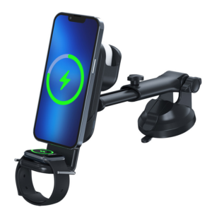 Baseus New car 3 in 1 wireless charging bracket for Magsafe magnetic watch headset wireless charging cross-border new