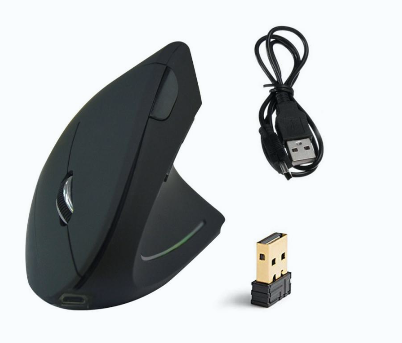 Rechargeable vertical wireless mouse Cross-border ergonomic light-emitting gaming silent photoelectric Bluetooth mouse wholesale