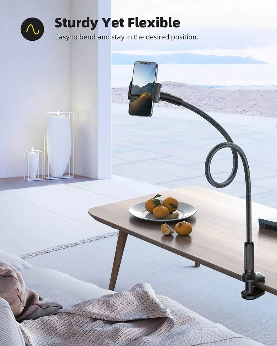 Gooseneck Phone Holder for Bed