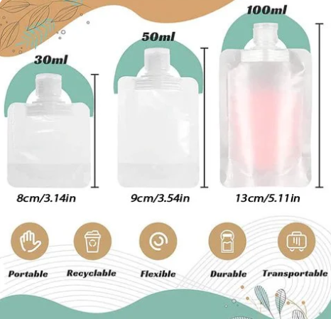 Portable Travel Fluid Makeup Packing Bag(10 Pcs)