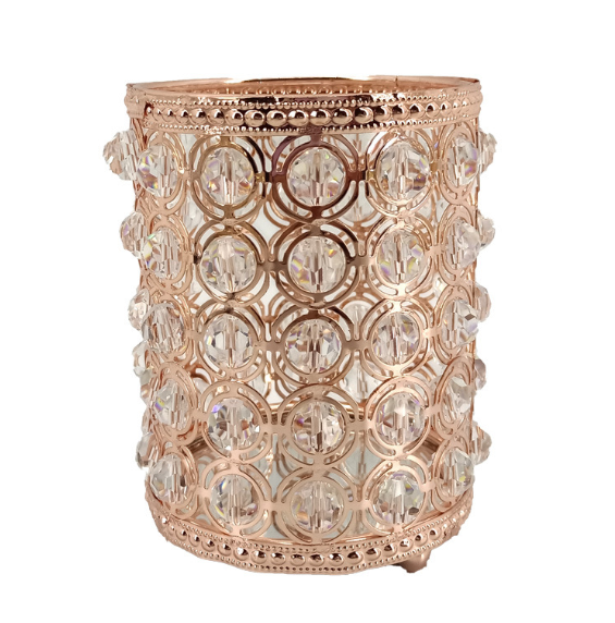 European crystal makeup brush storage tube brush eyebrow pencil bucket cosmetic storage box dormitory gods lipstick shelf