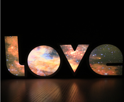 Valentine's Day proposal confession love light box English letters