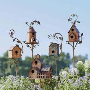 Last Day 70% OFF – Birdhouse Garden Stakes