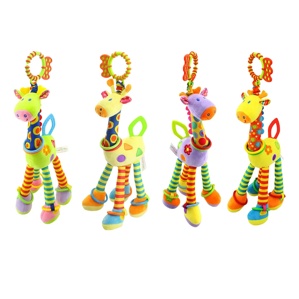 Happy monkey - baby toys stroller rattles pendant baby bed hanging bedbell cartoon giraffe