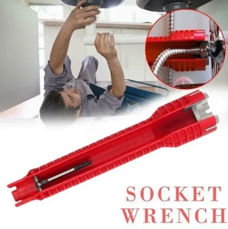 8-in-1 Demolition Worker Pipe Wrench Set