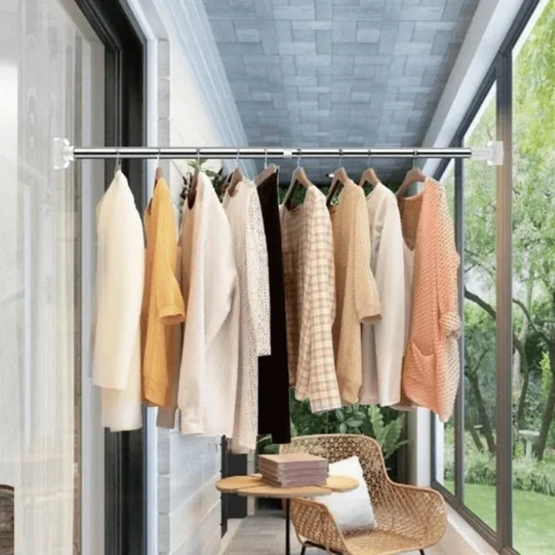 Perforation-free Wardrobe Hanging Support Hanger Expansion Rod