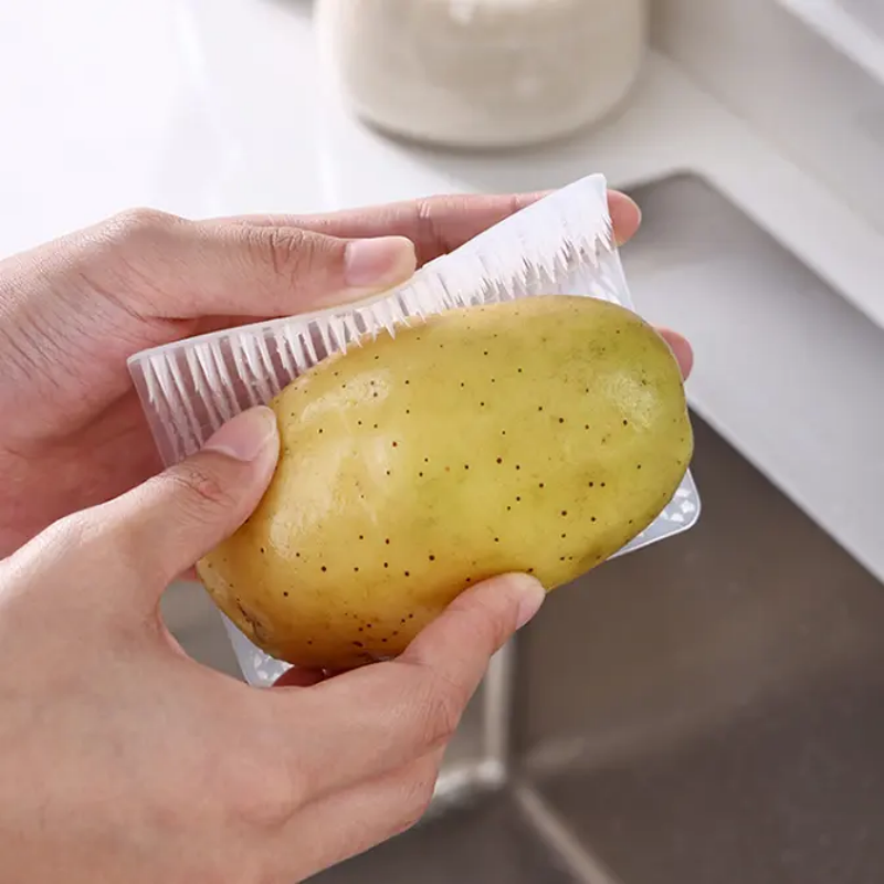 Fruit And Vegetable Cleaning Brush Cleaning Vegetable Finger Set Multi-Functional Kitchen Sink Chopping Board Small Brush