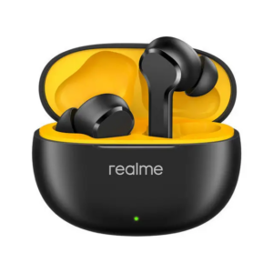 Realme Buds T100 5.3 Bluetooth Earphone AL ENC Noise Cancelling for Calls IPX5 Waterproof Black