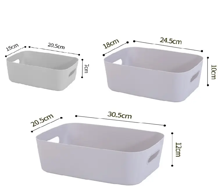 Square desktop storage box cosmetics drawer rectangular sorting box sundries snack storage basket kitchen storage basket