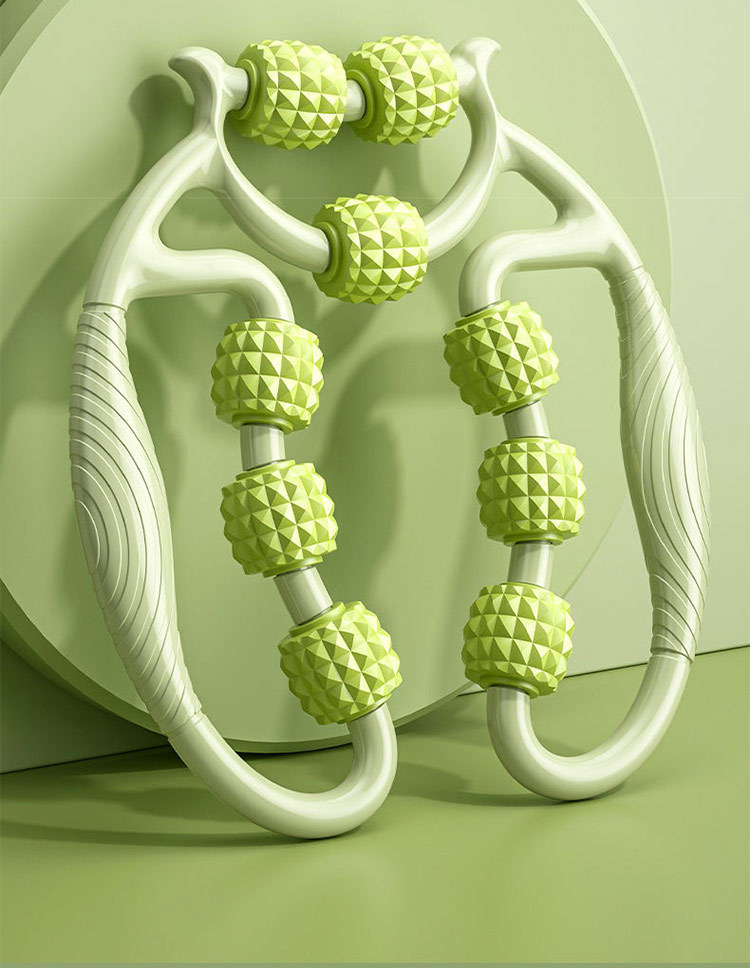 Muscle Relaxation Ring Clip Leg Yoga Wheel U Shape Roller Muscle For Fitness Yoga Sports