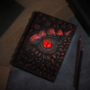 3D Retro Embossed Resin Cover Dragon Eye Notebook
