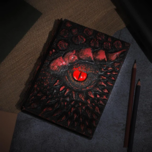 3D Retro Embossed Resin Cover Dragon Eye Notebook