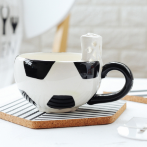 Personalized Ceramic Coffee Cup with Customizable Handle
