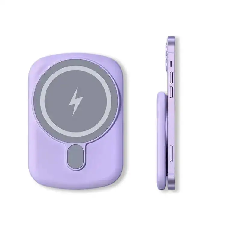 For Apple 14 Magsafe magnetic wireless charging treasure portable fast charging mini back clip external mobile power