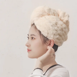 New Style Wholesale Cloud shaped Thickening Microfiber Hair towel Quick-drying Super absorbent Hair Towel Wrap