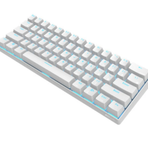 Royal Kludge RK61 Mechanical Keyboard bluetooth Wired Dual Mode 60% Golden / Ice Blue Backlit Gaming Keyboard – White Red Switch