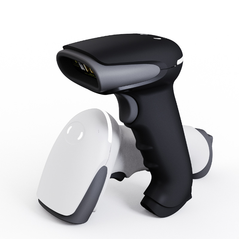 One-dimensional wired laser scanner Bluetooth two-dimensional wireless barcode scanner warehousing super cashier scanning gun