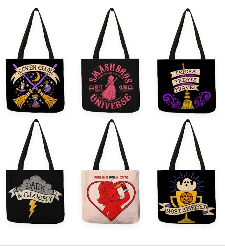 Halloween Series Large Capacity Eco Reusable Shopping Bag