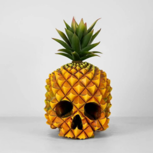 Pineapple Skull Statue Resin Crafts