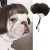 Hot Selling Pet Dog Fashion Hair Wig Bulldog Funny Dog Wig