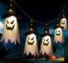 LED Flashing Light Ghost Halloween Decoration