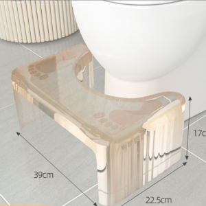 Simple modern style household thickened toilet stool squatting pit artefacts children toilet step stool transparent toilet pad footstool