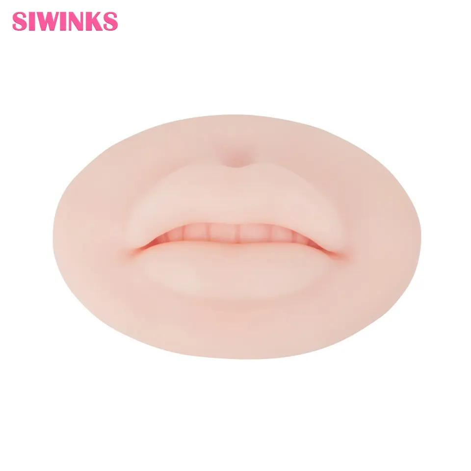5D Tattoo Lip Practice Silicone Skin For PMU Beginner and Experienced Tattoo Artist Premium Soft Lips Practice Silicone Skin